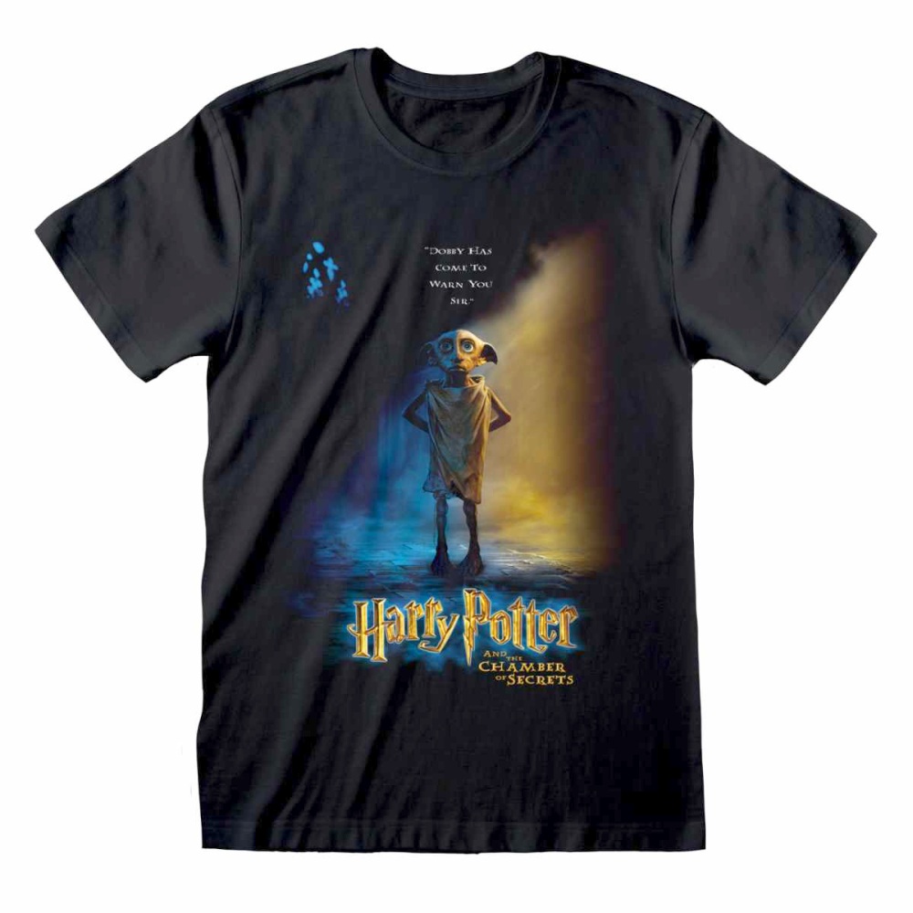 Harry Potter - Dobby Poster Heren T-shirt - Zwart